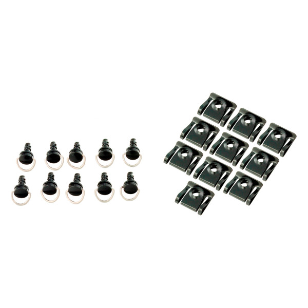 bike it Bike it black quick release fairing fasteners slip-on  19mm pack of 10